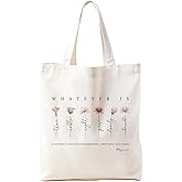 Zeghk Bible Bag for Women, Christian Aesthetic Tote Bags for Women, Bible Book Bag, Reusable Grocery, Shopping Bag, Christian Gift