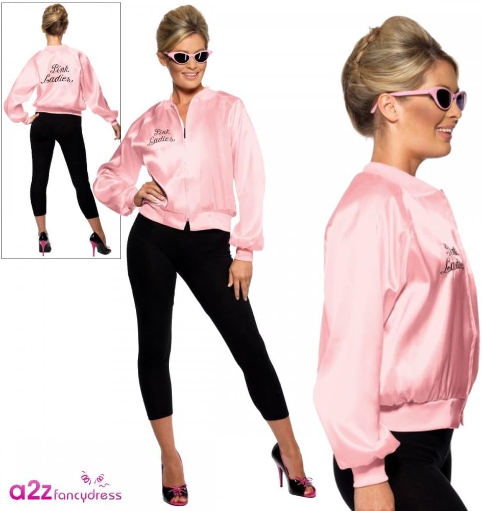 Pink Ladies Official Licensed Grease Jacket Large + Sunglasses, 16-18 - Image 4