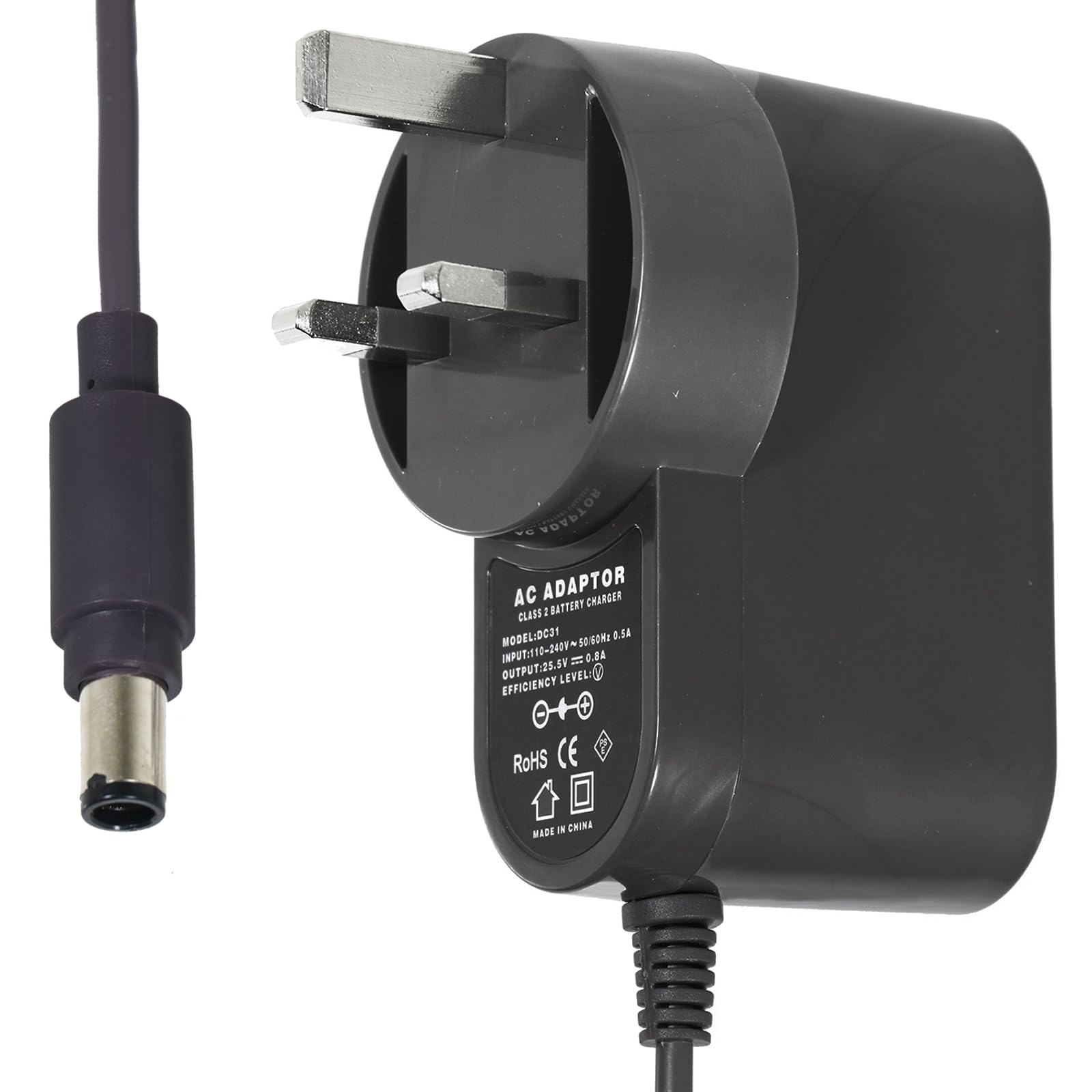Spares2go UK Mains Battery Charger Plug for Dyson DC31 DC34 DC35 Animal Vacuum Cleaners