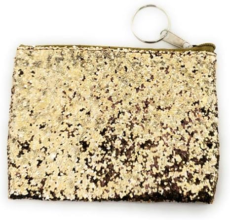 gold sparkle purse