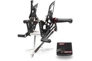 Arashi(Version 2.0) Adjustable Rearsets for SUZUKI GSXR 1000 2005 2006 Motorcycle Accessories Foot Pegs Footrests Rear Set GSX-R 1000 GSX-R1000 GSXR1000 Black