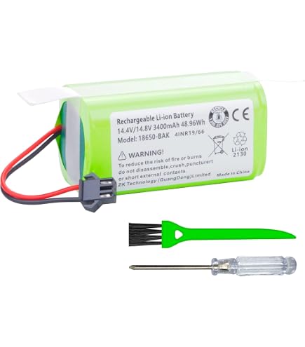 Replacement Battery For OKP Life K2/K3P/K4/K5 Robot Vacuum - 11.4V 3400mAh Li-ion
