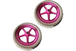 KiBcsLic 1 Pair of Balance Bike Replacement Wheels, Lightweight Cycling, Boys and Girls Bicycle Wheels, Repair, 27 Cm, Non-Sl