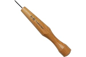 Wazakura Made in Japan Bonsai Chisel Hand Round Gouge Carving Tool 1.5 mm for Jin Shari Making, DIY Woodcarving Knife for Exp