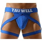 Kinizpl Mens Jockstrap Underwear Wide Belt Athletic Supporter for Men Thongs Sport Underwear Jock Strap