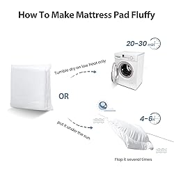 EASELAND Queen Size Mattress Pad Pillow Top