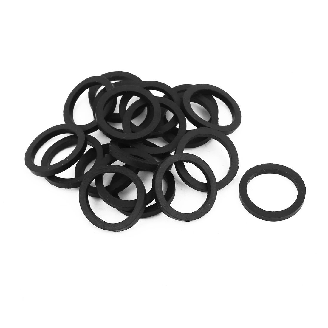Sourcingmap 27mm OD O-Ring Hose Gasket Flat Rubber Washer Lot for Faucet Grommet 20pcs