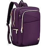 Swissdigital Design Business Laptop Backpack for Women, College Computer Backpack with USB Charging Port, Fits 15.6 Inch Laptop Travel Work Backpack, Purple | SD1006F-46