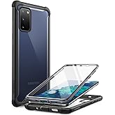 i-Blason Ares Series Designed for Samsung Galaxy S20 FE 5G Case (2020 Release), Dual Layer Rugged Clear Bumper Case with Built-in Screen Protector (Black), Galaxy2020-S20FE-Ares-SP
