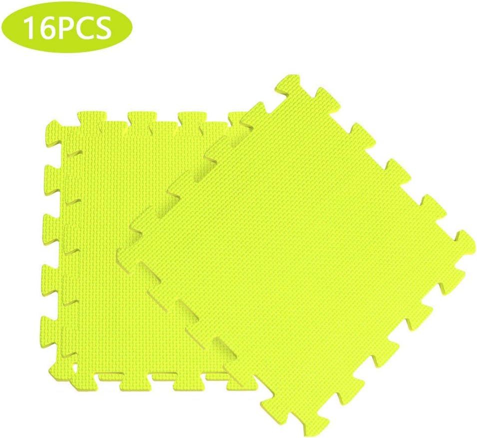 Ceally Interlocking Reversible Floor Matting Outdoor/Indoor Protective Flooring Mats Gym Gymnastic Floor pads cushion Yoga EVA Mat Workshop Showroom Floor Matting for Home Office