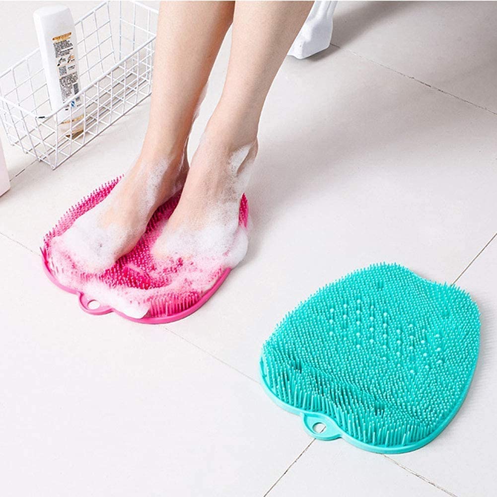 Clefairy Shower Foot Scrubber with NonSlip Suction Cups, Foot Scrubber