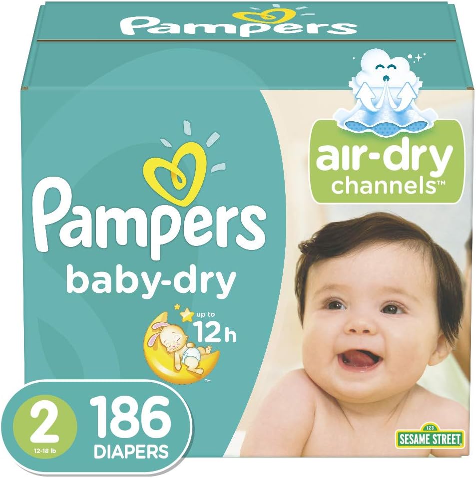 186 size 2 pampers swaddlers