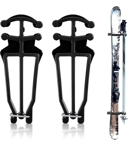 cross country ski and pole holder Skis Poles Holder, Universal Clips Ski Pole Carrier Ski Accessories, 1 Pair, Red, Ski & Snowboard Racks In many ways City Riding Bicycle Leather Backpack Woman PU Color:Haute Re