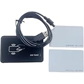 125khz RFID Card Reader EM4100 Desktop ID Card Reader USB Interface+2pcs ID Card (8H10D-1)