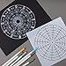 Whaline 6 Pack Mandala Dotting Stencils Mylar Painting Templates for Rock Painting Furniture Cards Canvas Wood, 8/12/ 16 Segment