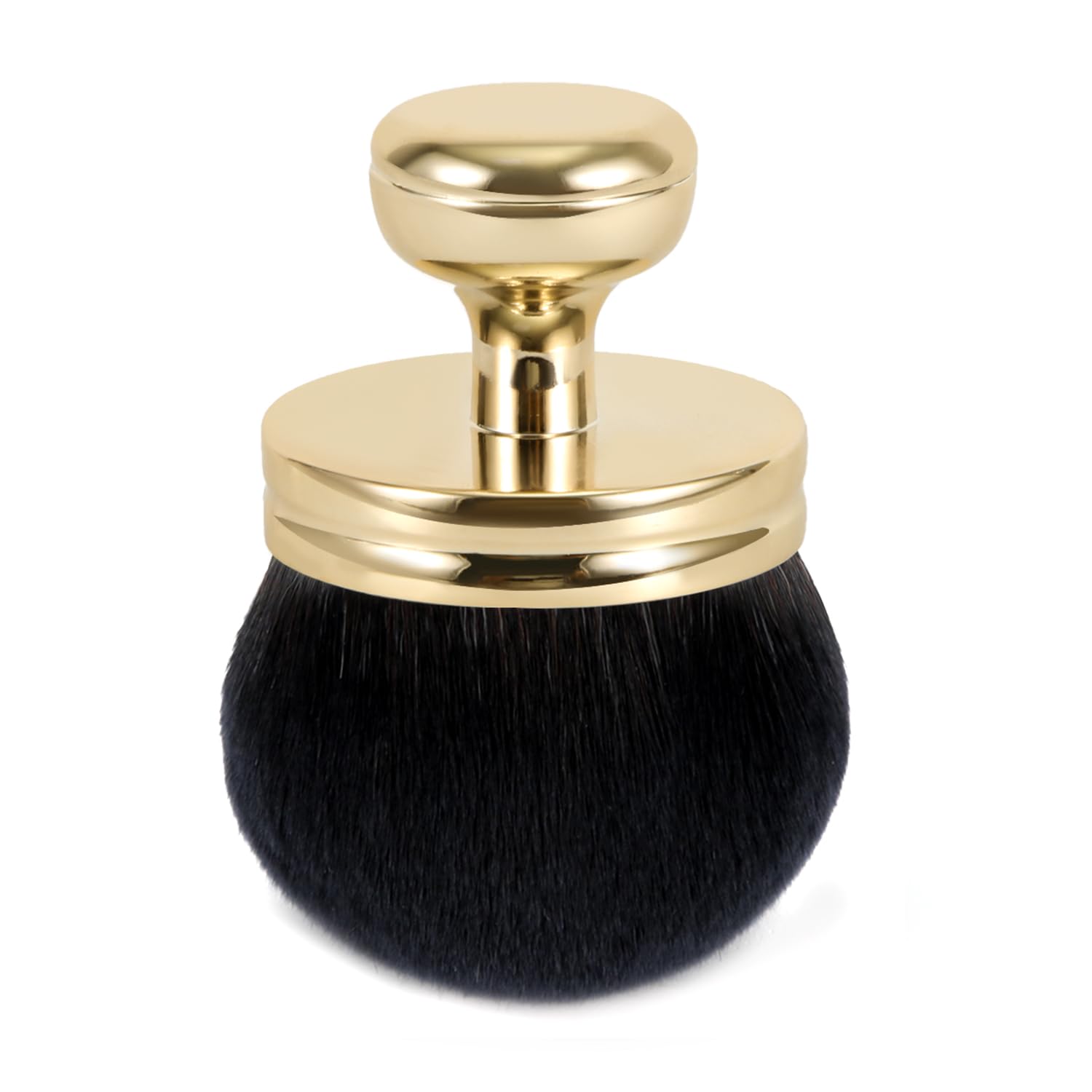 Extra Large Self Tanning Brush, Wide Head Body Makeup Brush Oval Self Tan Back Applicator Bronzer Self Tanner Instant Blending Brush for Kabuki Sunscreen Foundation Face Legs (Gold)