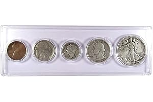 PROFILE COINS & COLLECTIBLES 1934 Year Set 5 Coins in Circulated or Better Condition Collectible Gift Set
