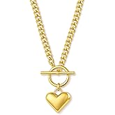 Zeffy Cute Heart Necklace 18k Gold/Silver Plated Tiny Heart Pendant Choker Necklaces Gold Love Heart Chain Necklace for Women Dainty Gold Jewelry Valentines Day Gifts for Women Girls Teen Girls