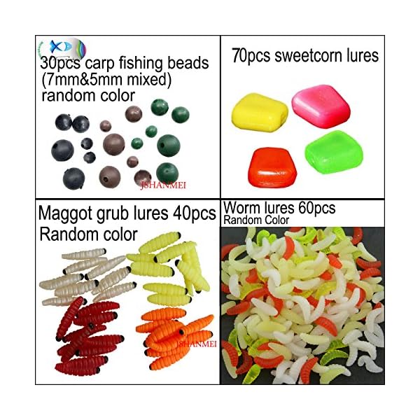 JSHANMEI-Carp-Fishing-Tackle-Box-Artificial-Plastic-Fake-Baits-SweetcornBeadsWorm-Lures-Imitation-Baits-Carp-Fishing-Gear-Kit JSHANMEI-Carp-Fishing-Tackle-Box-Artificial-Plastic-Fake-Baits-SweetcornBeadsWorm-Lures-Imitation-Baits-Carp-Fishing-Gear-Kit
