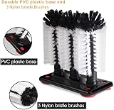 MEETOZ Glass Washer Brush Cleaner with 3 Heads and Suction Base view 3