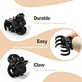 Hanyousheng 24 Pcs Mini Hair Clips Claw Clips Non Slip Black view 3