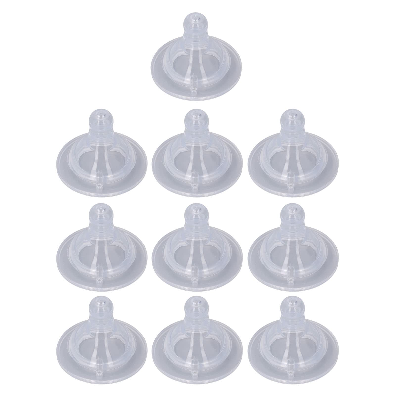 Dishwasher Safe Feeding teats Pack of 10 Baby teats with Skin-Like Texture for Replacement