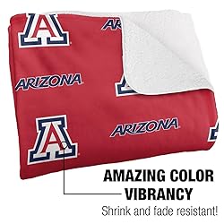 University of Arizona Blanket, 60"x80" Logo Pattern