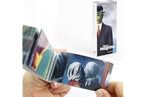 Flipboku René Magritte Flipbook with 6 Captivating Animations - Impressive Optical Illusion Game - 6 Fun Animated Stories for The Whole Family - Educational Art Flipbook Toys for Kids & Adults