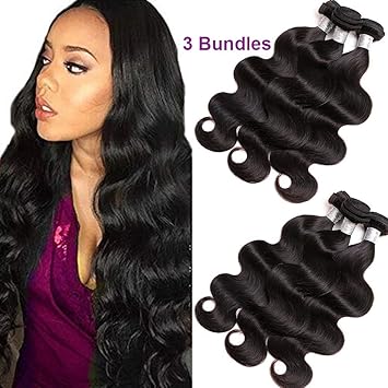 Amazon Com Youth Brazilian Human Hair 3 Bundles Body Wave