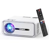 [Built-in Apps] Smart Projector with WiFi and Bluetooth, VIZONY Native 1080P Projector with Streaming APPs, Dolby Audio, Portable Mini Projector for Indoor Outdoor Use