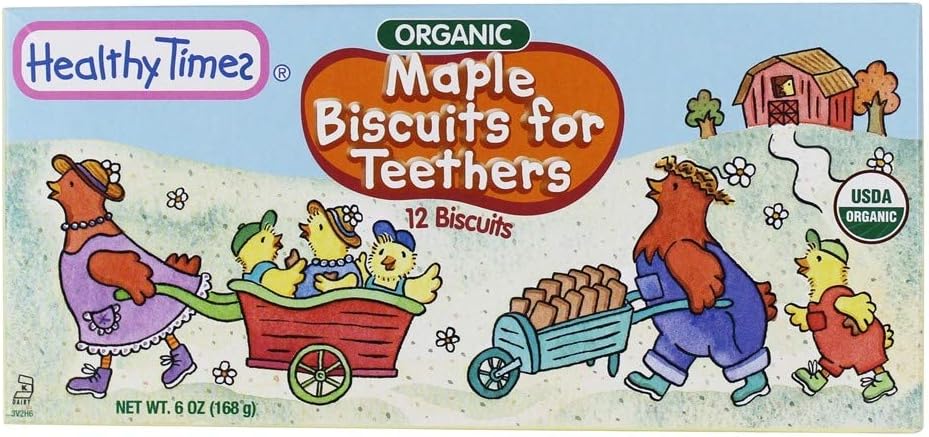 HEALTHY TIMES BISCUIT TODLR MAPLE, 6 OZ