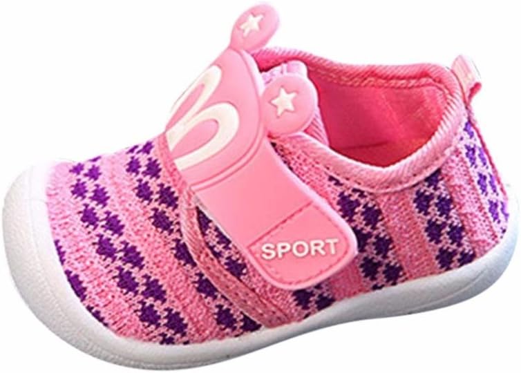 Toddler Newborn Baby Boys Girls Sweet Cartoon Squeaky Sneakers,for 0-3 years old,Little Kids Lovely Prewalker Shoes