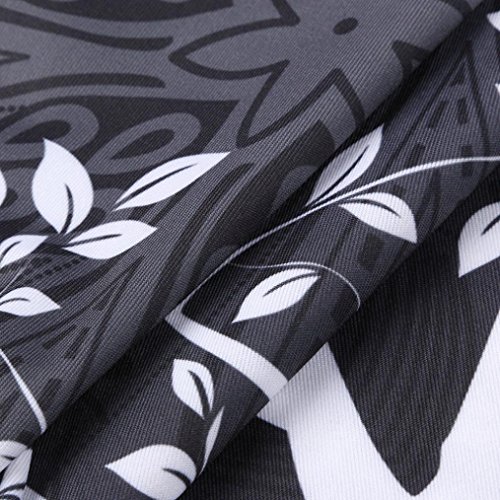 Alixyz Yoga Pants Yoga Capris Printed Workout Leggings for Fitness Riding Running Trouser (M, Gray)