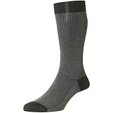 Pantherella Tewkesbury Cotton Blend Mid Calf Mens Dress Socks