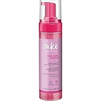 Cake Beauty Gel-to-Foam Styler, The Curl Friend – Volumizing & High Hold Gel to Foam - Flake Free Frizz Control - Infused wit