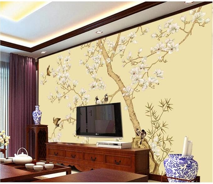 Pbldb Custom 6D Wallpaepr,Magnolia Flower Birds E,Hotel