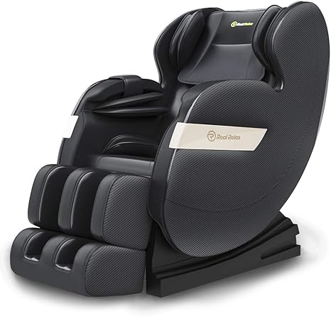 Real Relax 2020 Zero Gravity Full Body Massage Chair With Heat Function Bluetooth And Led Light For Home And Office Amazon De Kuche Haushalt