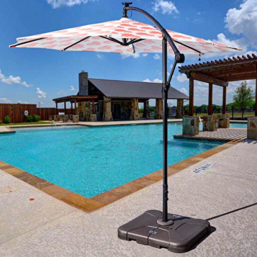 Giantex Cantilever Offset Patio Umbrella Base Sand, 32" x 32" Square