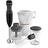 KitchenAid KHB2351OB 3-Speed Hand Blender - Onyx Black (Renewed)
