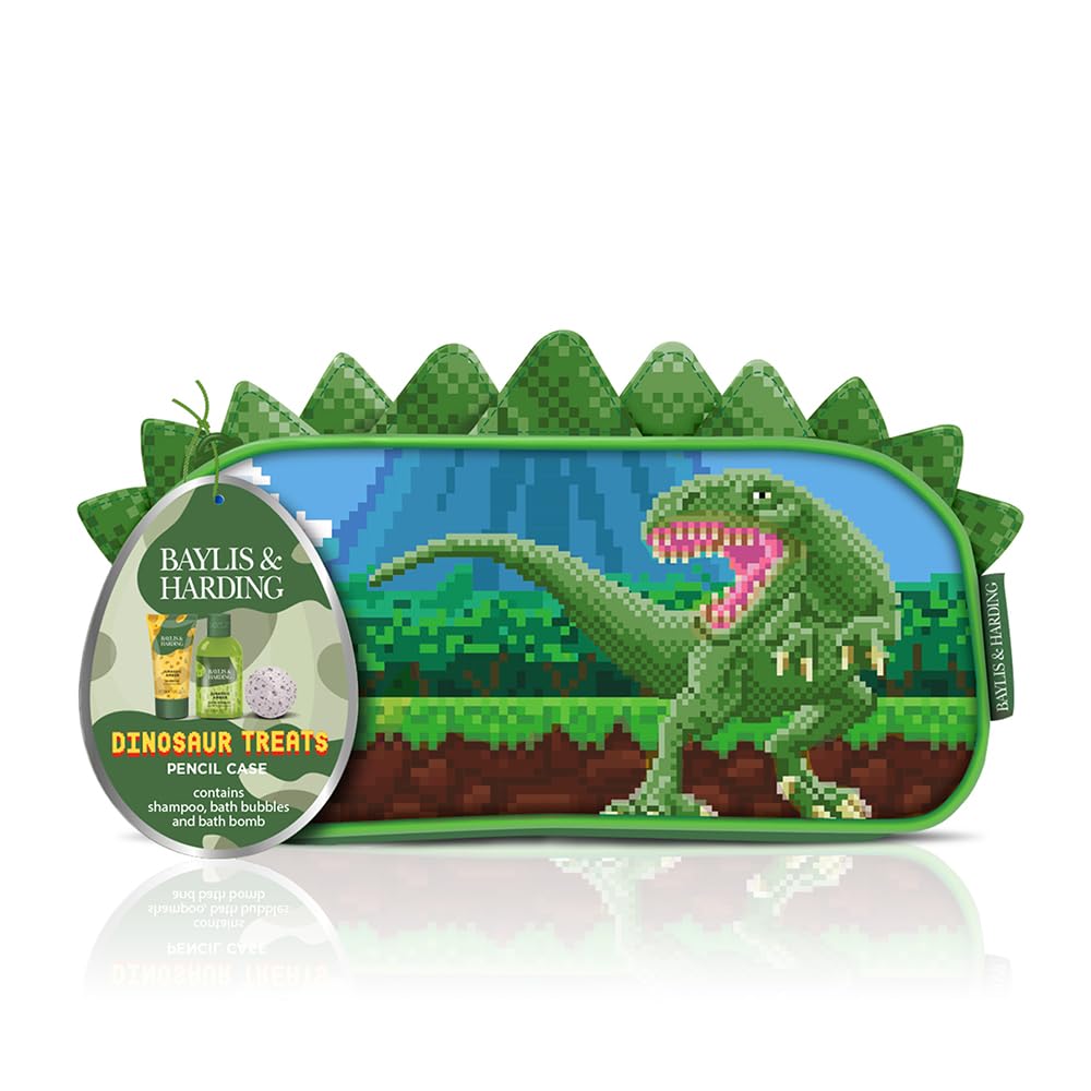 Baylis & Harding Dinosaur Pencil Case Gift Set (Pack of 1) - Vegan Friendly