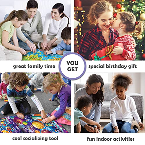 QUOKKA 100 Pieces Jigsaw Puzzles for Kids Ages 48 Big Floor Puzzles