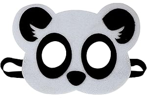 Jtnohx Felt Animal Masks, 10 Pcs Halloween Mask for Kids, Animal Costume for Birthday Party Supplies