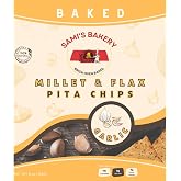 Sami's Bakery Millet and Flax Garlic Chips, Pack of 4