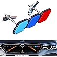 Lanyun compatible bmw grill m-color emblem front grille badge no removal grille or hood fit most of bmw model 1 2 3 4 5 6 7 8 series X1 X2 X3 X4 X5 X6 X7 Z4 accessories