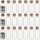 CRASPIRE 24Pcs Small Glass Bottles with Cork