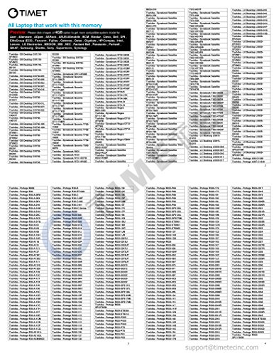 Timetec 8GB KIT (2x4GB) DDR3L / DDR3 1600MHz PC3L-12800 / PC3-12800 Niet-ECC ongebufferd 1,35V / 1,5V CL11 2Rx8 Dubbele… - Image 3
