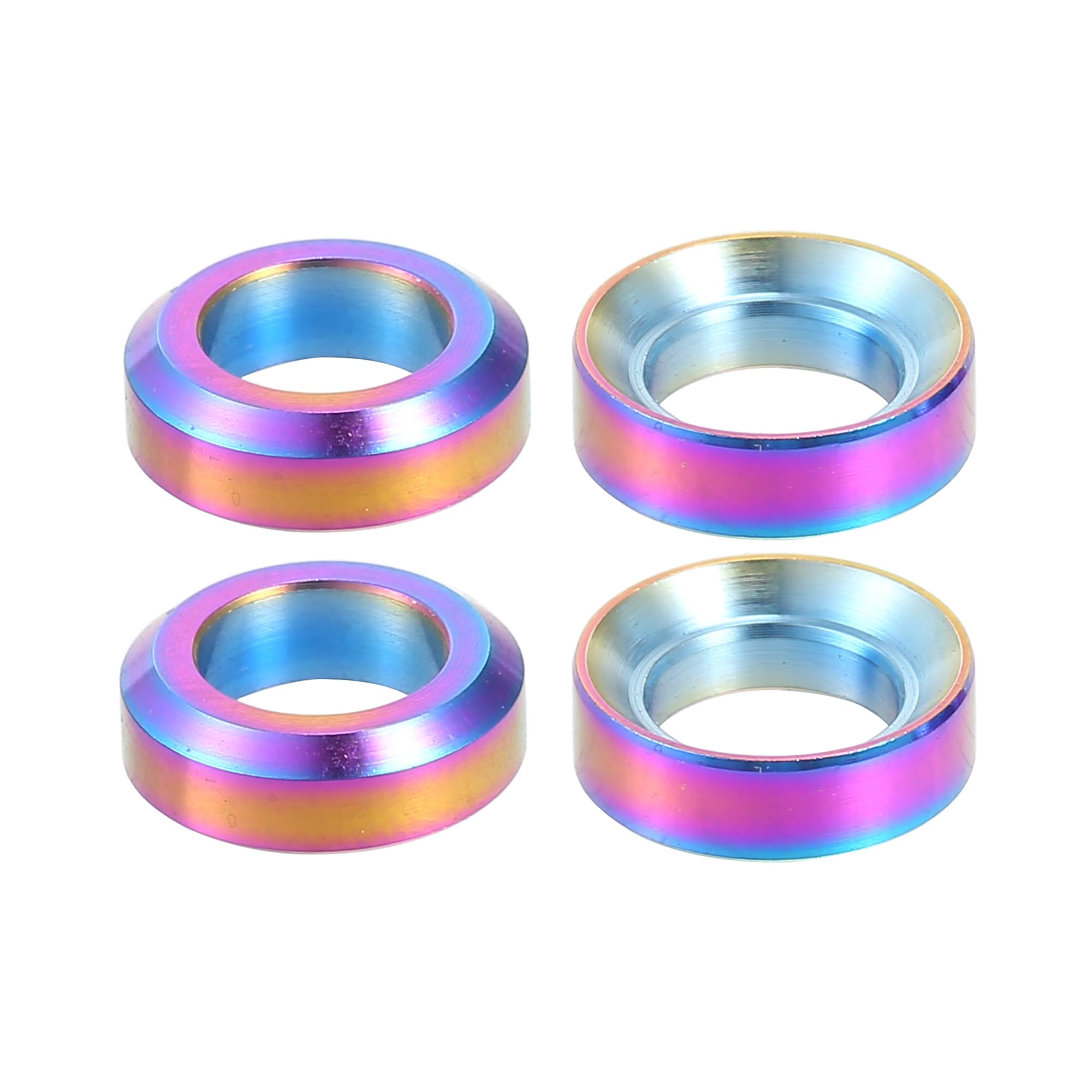 Partuto 4 Pcs M6x5.5 Universal Bicycle Bolt Brake Screw - Assorted Color