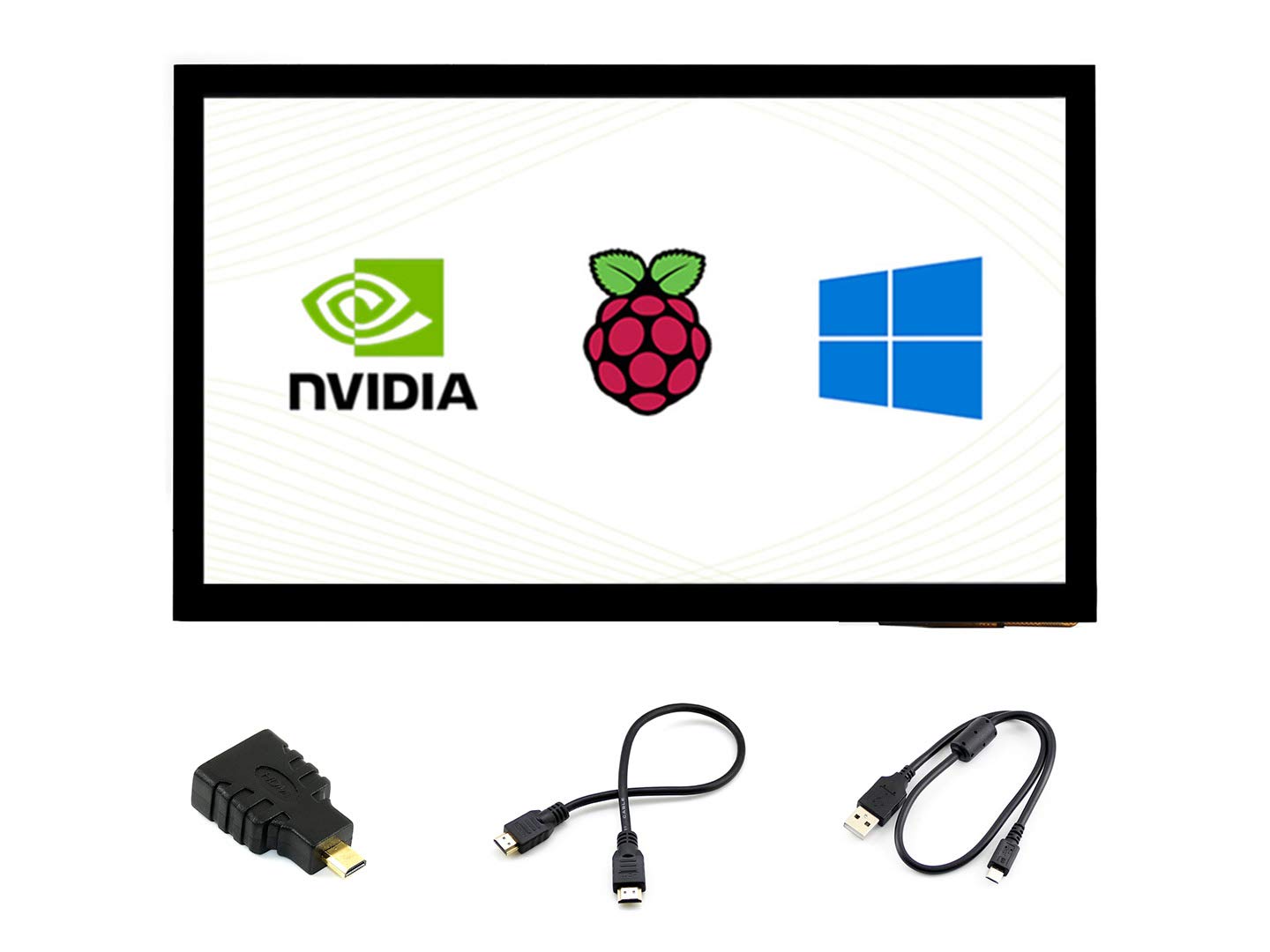 10.1inch Resistive Touch Screen LCD, 1024×600, HDMI, IPS