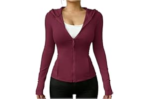 Womens Athletic Jackets Lightweight UPF 50+ Zip UP Hoodies Long Sleeve Casual Sun Protection Shirts with Pockets