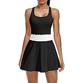 ATTRACO Tennis Outfits for Women Racerback Golf Dress Athletic Workout Dress